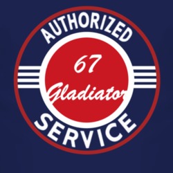Authorized Service 1967 Jeep Gladiator Dark T Shirt