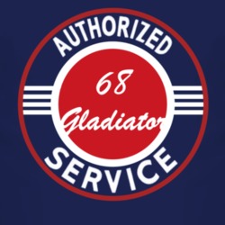 Authorized Service 1968 Jeep Gladiator Dark T Shirt