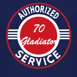 Authorized Service 1970 Jeep Gladiator Dark T Shirt