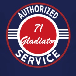 Authorized Service 1971 Jeep Gladiator Dark T Shirt