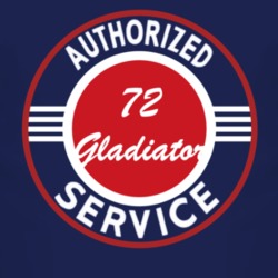 Authorized Service 1972 Jeep Gladiator Dark T Shirt