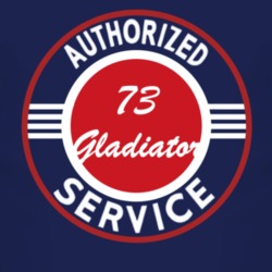Authorized Service 1973 Jeep Gladiator Dark T Shirt