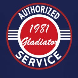 Authorized Service 1981 Jeep Gladiator Dark T Shirt