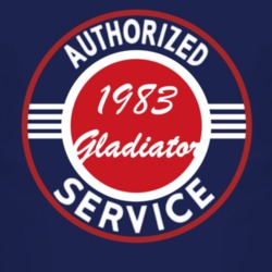 Authorized Service 1983 Jeep Gladiator Dark T Shirt