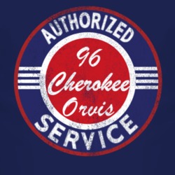Authorized Service 1996 Grand Cherokee Orvis Distressed Look Dark T Sh