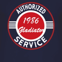 Authorized Service 1986 Jeep Gladiator Dark T Shirt