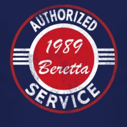 Authorized Service 1989 Chevy Beretta Distressed Look Dark T Shirt