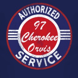 Authorized Service 1997 Grand Cherokee Orvis Distressed Look Dark T Sh