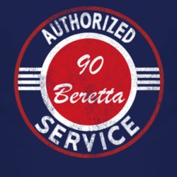 Authorized Service 1990 Chevy Beretta Distressed Look Dark T Shirt