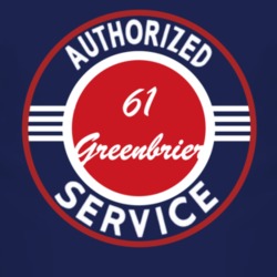 Authorized Service 1961 Chevy Greenbrier Dark T Shirt