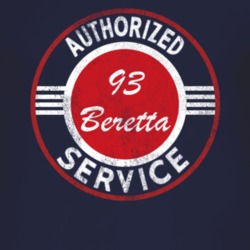 Authorized Service 1993 Chevy Beretta Distressed Look Dark T Shirt