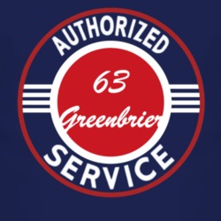 Authorized Service 1963 Chevy Greenbrier Dark T Shirt