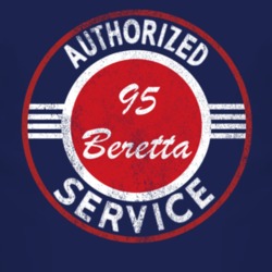 Authorized Service 1995 Chevy Beretta Distressed Look Dark T Shirt