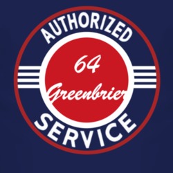 Authorized Service 1964 Chevy Greenbrier Dark T Shirt
