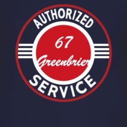 Authorized Service 1967 Chevy Greenbrier Dark T Shirt