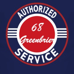 Authorized Service 1968 Chevy Greenbrier Dark T Shirt