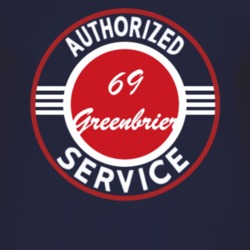 Authorized Service 1969 Chevy Greenbrier Dark T Shirt