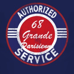 Authorized Service 1968 Pontiac Grande Parisienne Distressed Look Dark