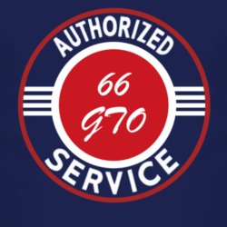 Authorized Service 1966 Pontiac GTO Dark T Shirt