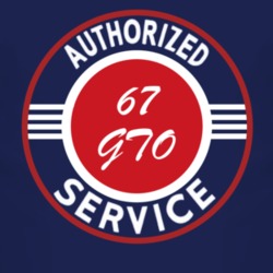 Authorized Service 1967 Pontiac GTO Dark T Shirt