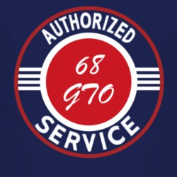Authorized Service 1968 Pontiac GTO Dark T Shirt
