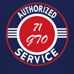 Authorized Service 1971 Pontiac GTO Dark T Shirt