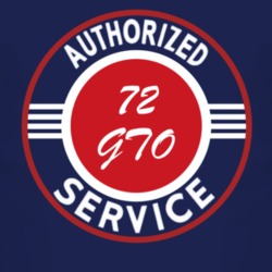 Authorized Service 1972 Pontiac GTO Dark T Shirt