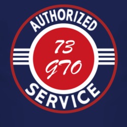 Authorized Service 1973 Pontiac GTO Dark T Shirt
