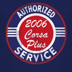 Authorized Service 2006 Chevy Corsa Plus Distressed Look Dark T Shirt