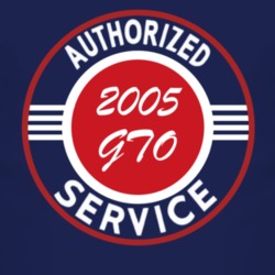 Authorized Service 2005 Pontiac GTO Dark T Shirt