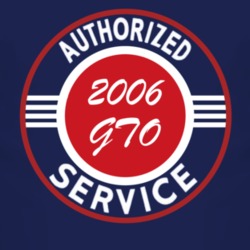 Authorized Service 2006 Pontiac GTO Dark T Shirt