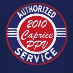 Authorized Service 2010 Chevy Caprice PPV Distressed Look Dark T Shirt