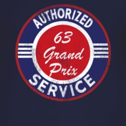 Authorized Service 1963 Pontiac Grand Prix Distressed Look Dark T Shir