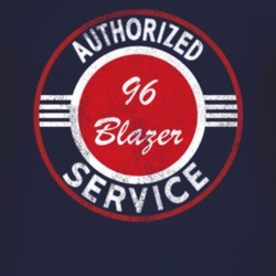 Authorized Service 1996 Chevy Blazer Distressed Look Dark T Shirt