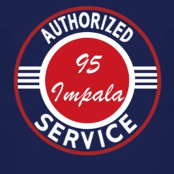 Authorized Service 1995 Chevy Impala Dark T Shirt