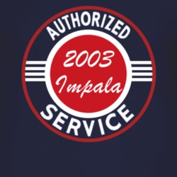 Authorized Service 2003 Chevy Impala Dark T Shirt