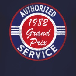 Authorized Service 1982 Pontiac Grand Prix Distressed Look Dark T Shir