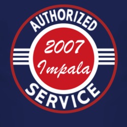 Authorized Service 2007 Chevy Impala Dark T Shirt