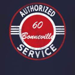 Authorized Service 1960 Pontiac Bonneville Distressed Look Dark T Shir