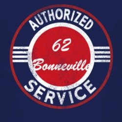 Authorized Service 1962 Pontiac Bonneville Distressed Look Dark T Shir