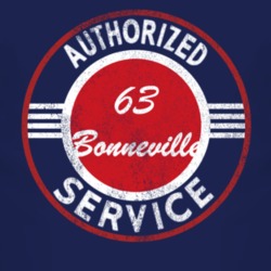 Authorized Service 1963 Pontiac Bonneville Distressed Look Dark T Shir