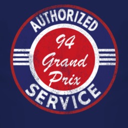 Authorized Service 1994 Pontiac Grand Prix Distressed Look Dark T Shir