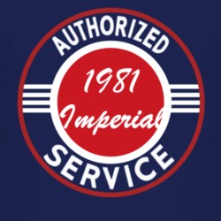 Authorized Service 1981 Chrysler Imperial Dark T Shirt