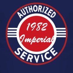 Authorized Service 1982 Chrysler Imperial Dark T Shirt