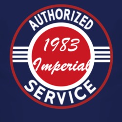 Authorized Service 1983 Chrysler Imperial Dark T Shirt