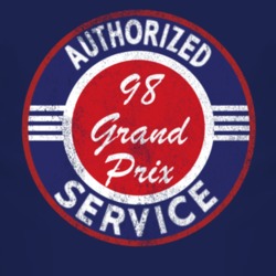 Authorized Service 1998 Pontiac Grand Prix Distressed Look Dark T Shir