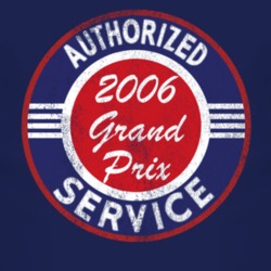 Authorized Service 2006 Pontiac Grand Prix Distressed Look Dark T Shir