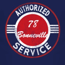 Authorized Service 1978 Pontiac Bonneville Distressed Look Dark T Shir