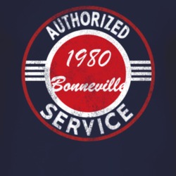 Authorized Service 1980 Pontiac Bonneville Distressed Look Dark T Shir