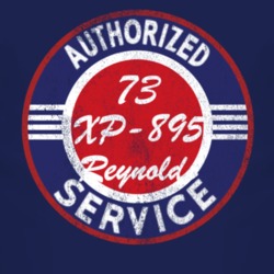 Authorized Service 1973 Chevy XP-895 Reynolds Distressed Look Dark T S